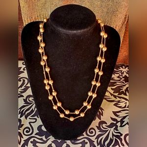 Monet Goldtone Pearl Necklace